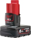 MILWAUKEE M12™ M12 B6 Li-Ion ACCU 6,0Ah 4932451395