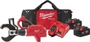 MILWAUKE M18HCC75R-502C CORDLESS CABLE CUTTER WITH 2X5.0AH BATTERY AND CHARGER IN CASE