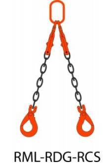 CHAIN ​​TWO-JACK 10mm 5600/4000KG 2MTR 2692410-2 WITH LOAD HOOK + VALVE