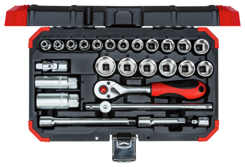 GEDORE-RED DOPSLEUTELSET 3/8" SW 6-24mm 26-DLG R59003026 - 3300053