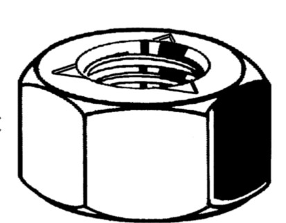 INLOC SELF-LOCKING NUT M8 STAINLESS STEEL