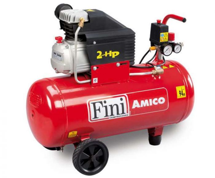 FINI ZUIGERCOMPRESSOR 1,5kW 50L 94dB AMICO50 - 170L/MIN 230V