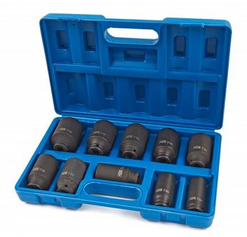 POWER SOCKET SET 1/2" 10-PIECE L=78mm 22 - 41mm