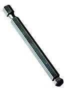 POWER BIT 1/4" KK Allen 6mm L=75mm BALL HEAD