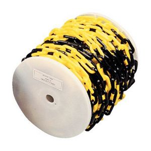 MTR. PLASTIC CHAIN ​​YELLOW/BLACK (on a 25m roll)