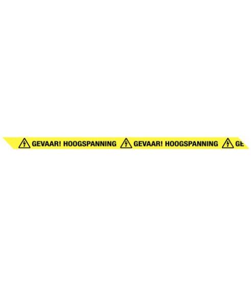 ROL 300MTR LINT GEVAAR HOOGSPANNING 75mm 
