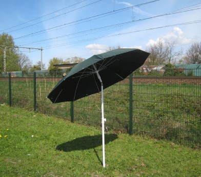 LASPARASOL 220CM CANVAS DOEK 350GR/M2 VLAMWEREND - WATERAFSTOTEND