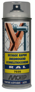 SPB a 400ml. KLEURLAK 7035 GRIJSBRUIN RAL 8019  (min. afname p / 6st)