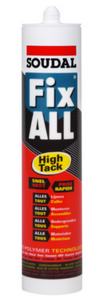 SOUDAL FIX-ALL HIGH TACK MS POLYMER TUBE 290ML. BLACK 153986
