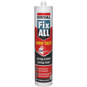 SOUDAL FIX-ALL HIGH TACK MS POLYMER TUBE 290ML. GREY 153985
