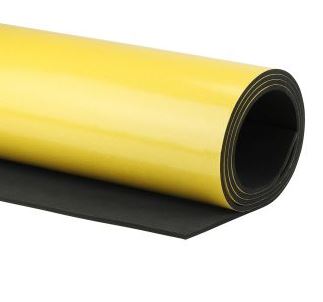 ROL a 10M CELRUBBER EPDM 300x4mm ZWART SHORE-A: 15 SHORE-00: 40  ZELFKLEVEND