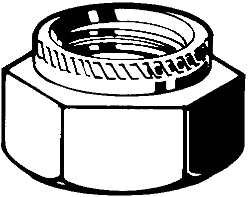 ELVZ M6 COLLAR SEAL NUT