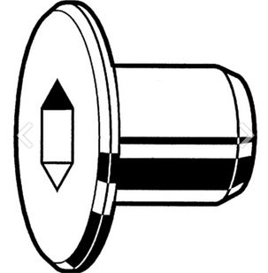 FLAT NUT BZK NICKEL-PLATED STEEL M6x12 14456.060.001