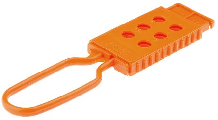 LOCK-OUT PADLOCK SHADE FOR 6 LOCKS HINGED AND MADE OF PLASTIC