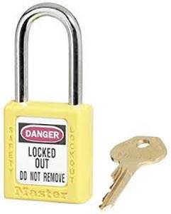 PADLOCK YELLOW PLASTIC b=38mm XENOY