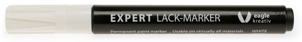 LAKMARKEERSTIFT RONDE PUNT 2-4mm WIT 