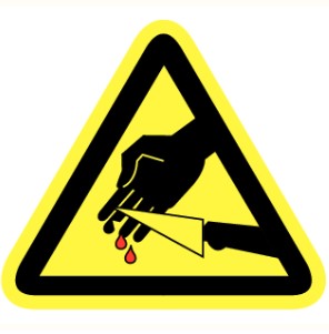 STICKER "PRISING HAZARD" 50mm VYNYL 3530.40