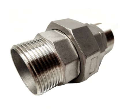 Stainless Steel 316 3-PART COUPLING 3-PART. BU-BU 1/4" BSP CONICAL