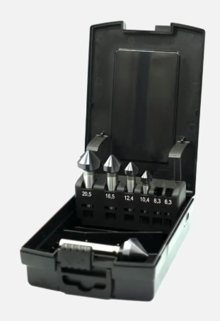 SET COUNTERSINIZED DRILLS HSS-E 10.4-25mm Stainless Steel 49.264.1025 AlTiN