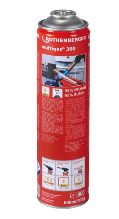 ROTHENBERGER GASFLES 600ml 35510 