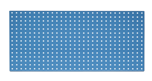 GEREEDSCHAPSBORD LEEG1450 L KLEUR BLAUW - AFM. 500x1000mm 5617110