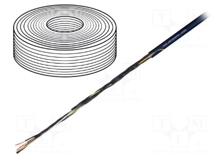 ROL A 100 MTR. IGUS CHAINFLEX CONTROL CABLE 4X0,34MM2 5XD