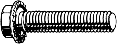 SELF-LOCKING HEXAGONAL FLANGE BOLT M8X20