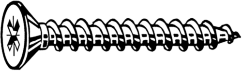 CHIPBOARD SCREW ELVZ VK PZ 5.0x80mm