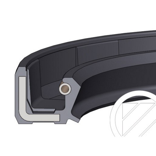 OIL SEAL NBR D3760 40-52-7 R