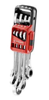 FACOM SET OF RATCHET WRENCHES 467B.JP8PB 8-PIECE - 8 to 19mm