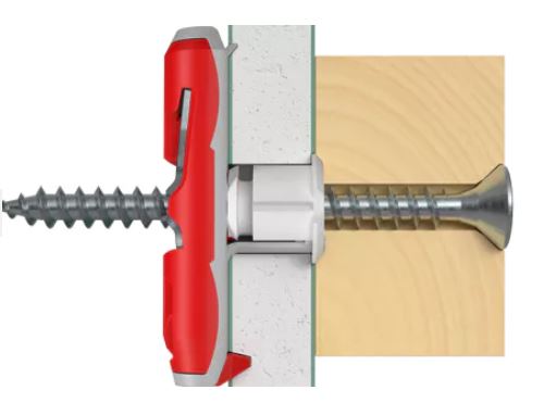 FISCHER HOLLOW WALL PLUG DUOTEC-10 LOOSE 537258  HOLE=10mm THICKNESS 10-55mm 539800