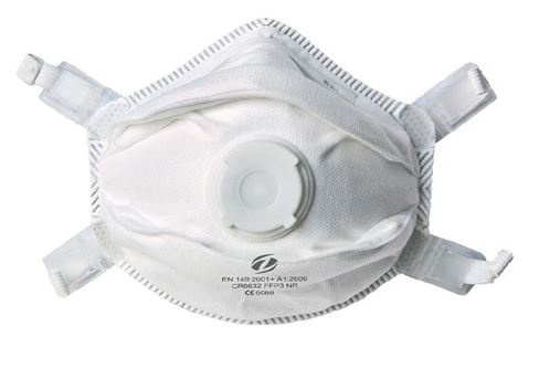 DS a 5 stuks STOFMASKERS FFP3 (CUP) MET UITADEMVENTIEL  *N.M.L. !*