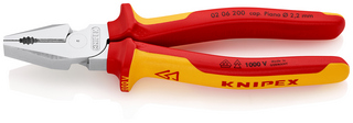 KNIPEX VDE POWER COMBINATION PLIERS 02 06 200 L=200mm