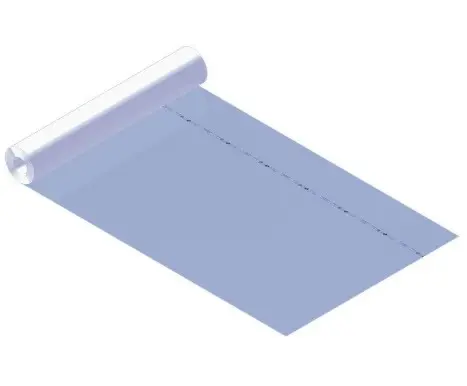 ROLL of 10 M TRANSPARENT CLOTH VDE 1400X0.5 with VDE PRINT 641960
