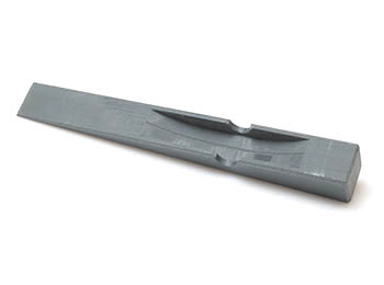 PLASTIC WEDGE WITH M-GROOVE RED 250mm 652007