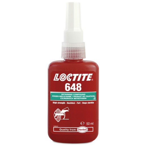 BOTTLE a 50ml 648 HIGH TEMP. RETAINER