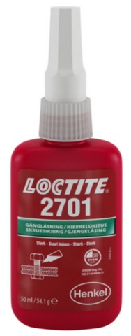 LOCTITE 2701 BOTTLE 50ml. high strength threadlocker - chrome surfaces 135281