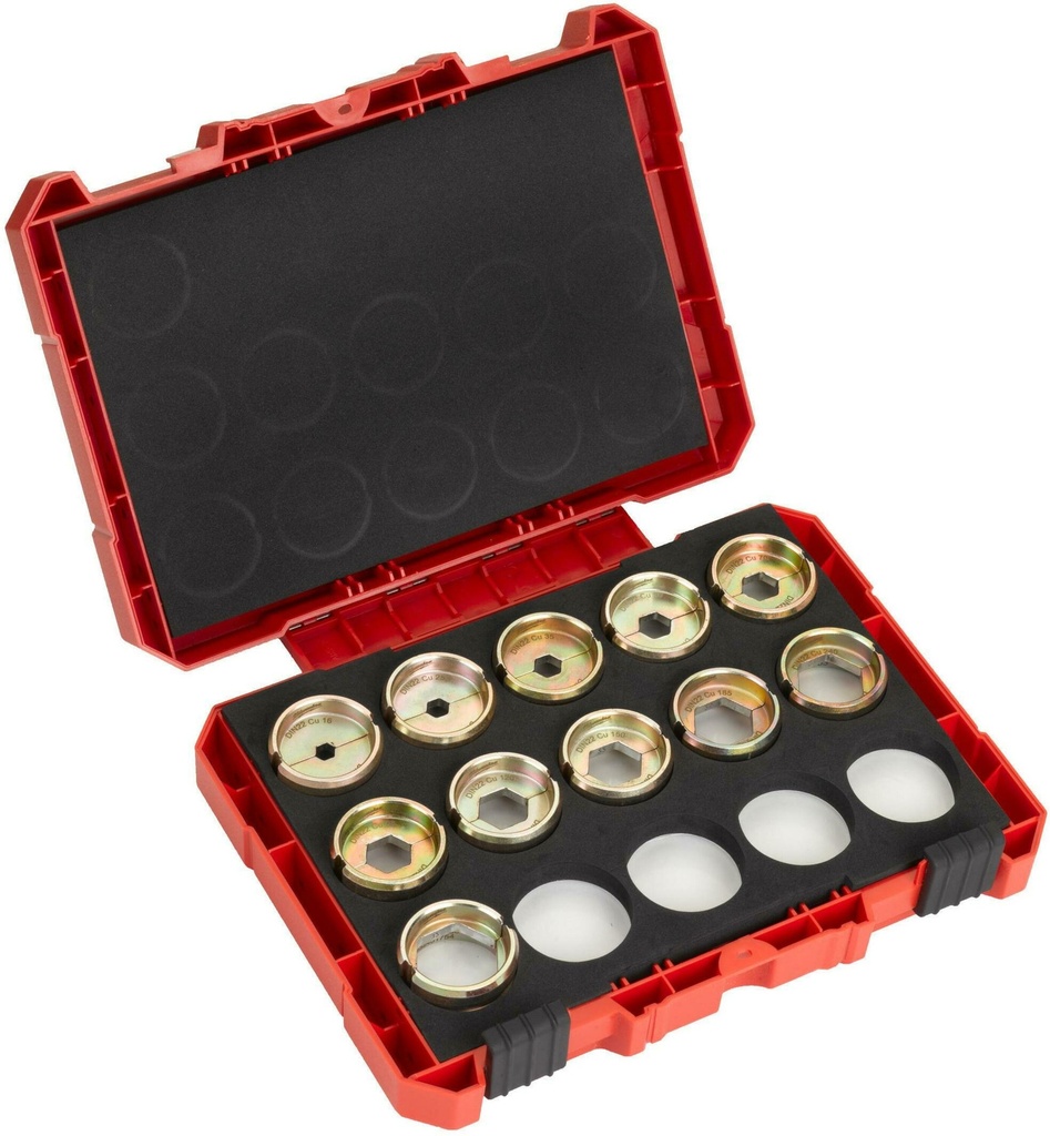 MILWAUKEE PRESS MOLD SET DIN22CU 16-300MM2 11-PIECE KIT FOR M18HCCT