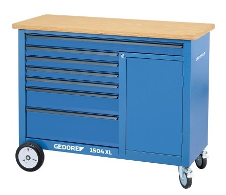 MOBILE WORKBENCH 1504 XL 1411 W. 1.25M M/7 DRAWERS *A*