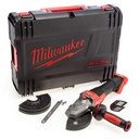 MILWAUKEE M18 FUEL™ M18 FSAGF125XPDB-0X PLATTE KOP ACCU HAAKSESLIJPER MET PEDDELSCHAKELAAR EN REM 125mm 4933478439