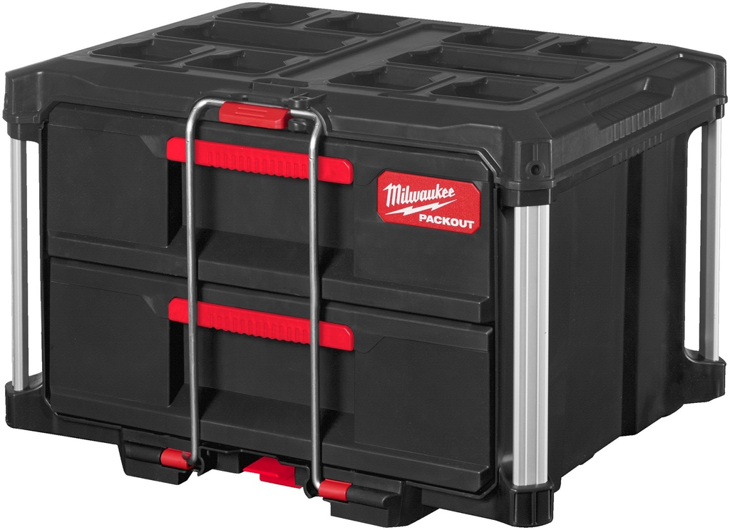 MILWAUKEE PACKOUT™ GEREEDSCHAPSKOFFER MET 2 LADES 564x414x363mm 4932472129