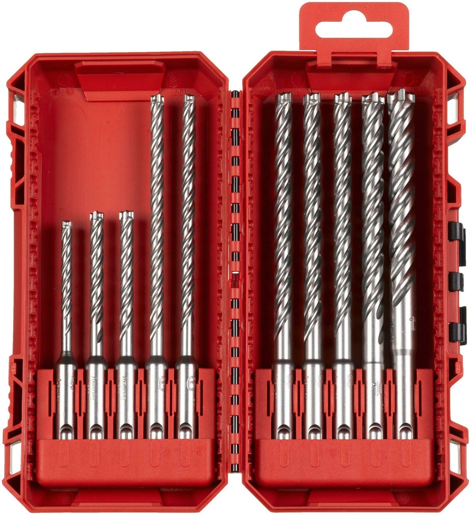 MILWAUKEE SDS PLUS MX4 BORENSET PACKOUT READY BOX 10-Delig 4932500062