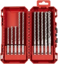 MILWAUKEE SDS PLUS MX4 BORENSET PACKOUT READY BOX 10-Delig 4932500062