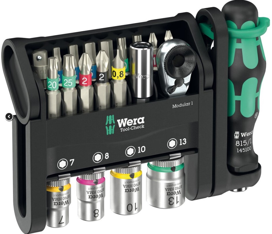 WERA TOOL CHECK MODULAR 1/4" 21-PIECE SET