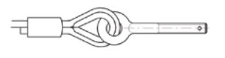 EYE BOLT M20 X 450 CRISP-ON + THREAD (for lift cable Ø 13 mm) 461320450