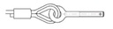 EYE BOLT M20 X 450 CRISP-ON + THREAD (for lift cable Ø 13 mm) 461320450