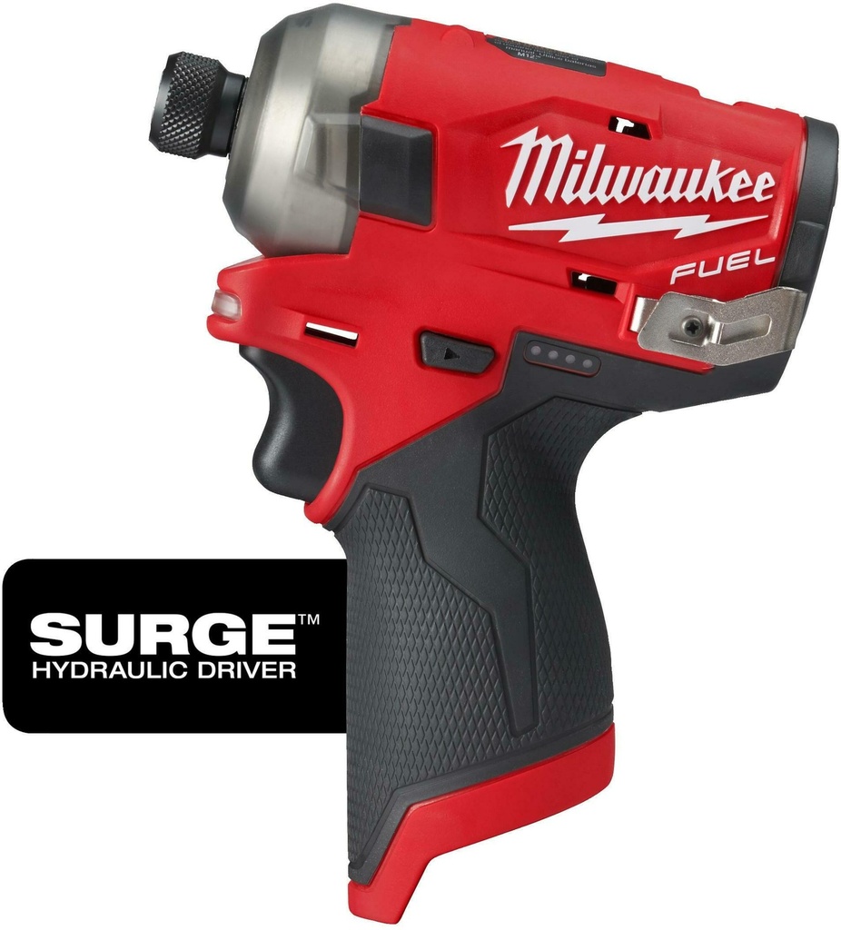 MILWAUKEE M12 FUEL™ SURGE™ M12 FQID-0 1/4'' HEX HYDRAULISCHE ACCU SLAGSCHROEVENDRAAIER 50Nm 4933464972