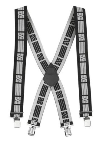ELASTIC SUSPENDERS ONE-SIZE BLACK 9050