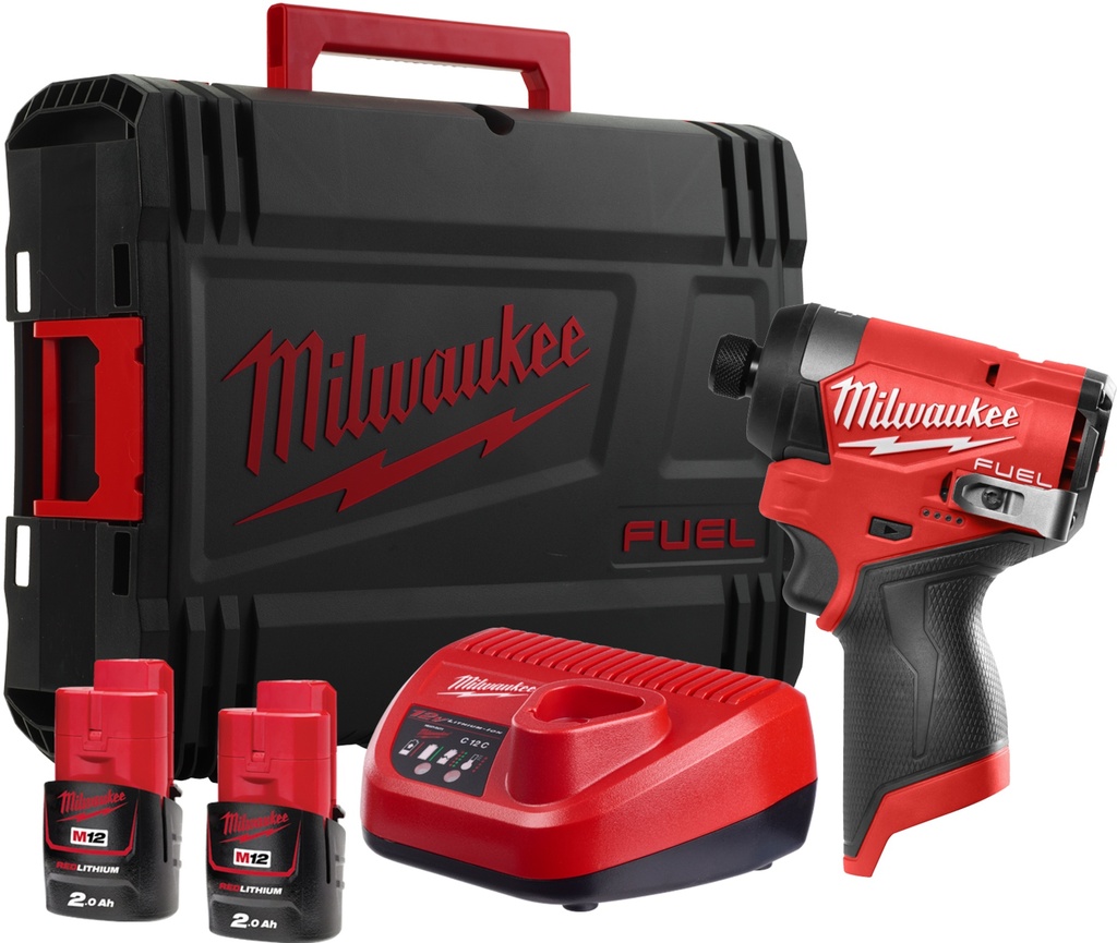 MILWAUKEE M12 FUEL™ M12 FID2-202X SUBCOMPACTE 1/4'' HEX ACCU SLAGSCHROEVENDRAAIER 170Nm 4933479877