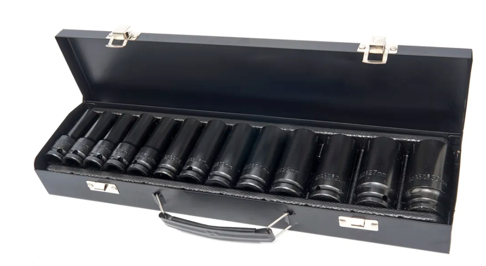 KRACHTDOPPENSET 1/2" 13-DEL. L=80mm 10-30mm